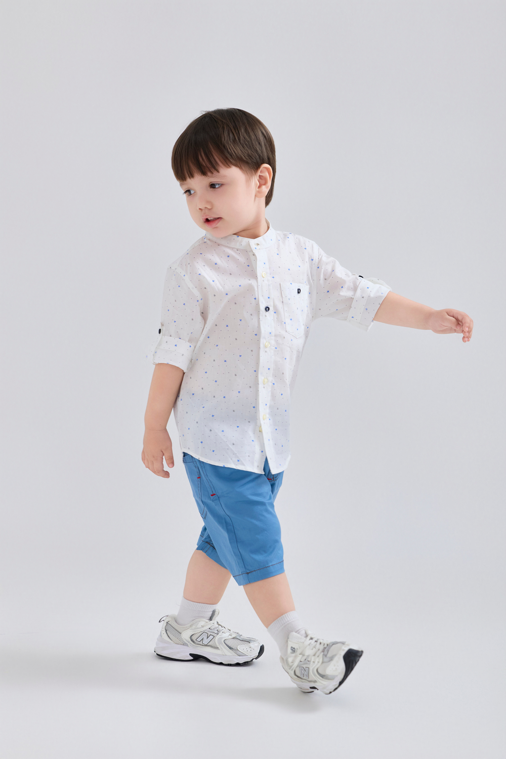 Shirt - Polka Dots Print Shirt - 100% Organic Cotton