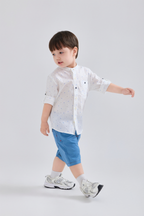 Shirt - Polka Dots Print Shirt - 100% Organic Cotton
