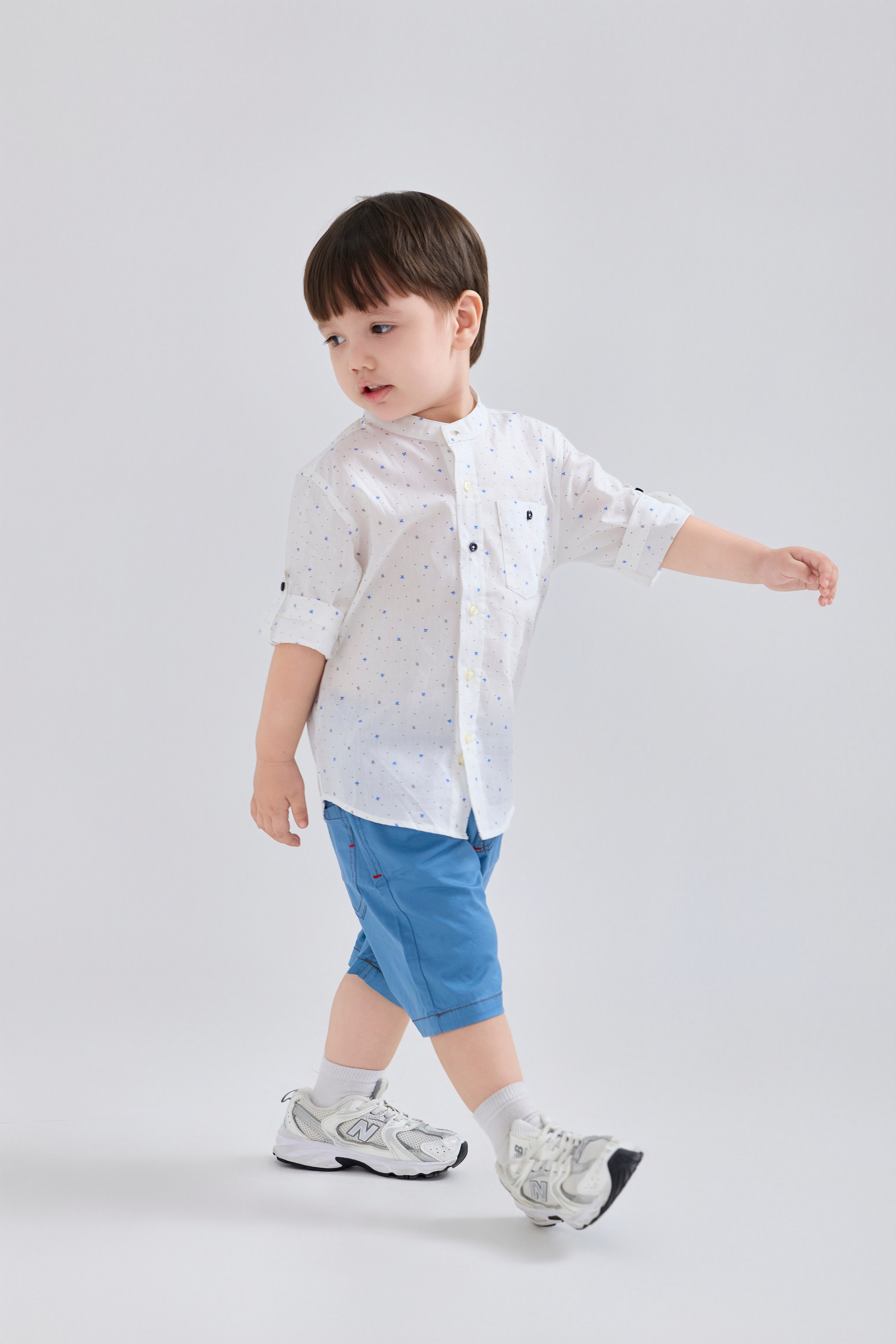 Shirt - Polka Dots Print Shirt - 100% Organic Cotton