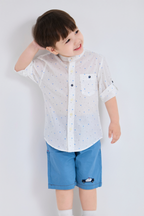 Shirt - Polka Dots Print Shirt - 100% Organic Cotton