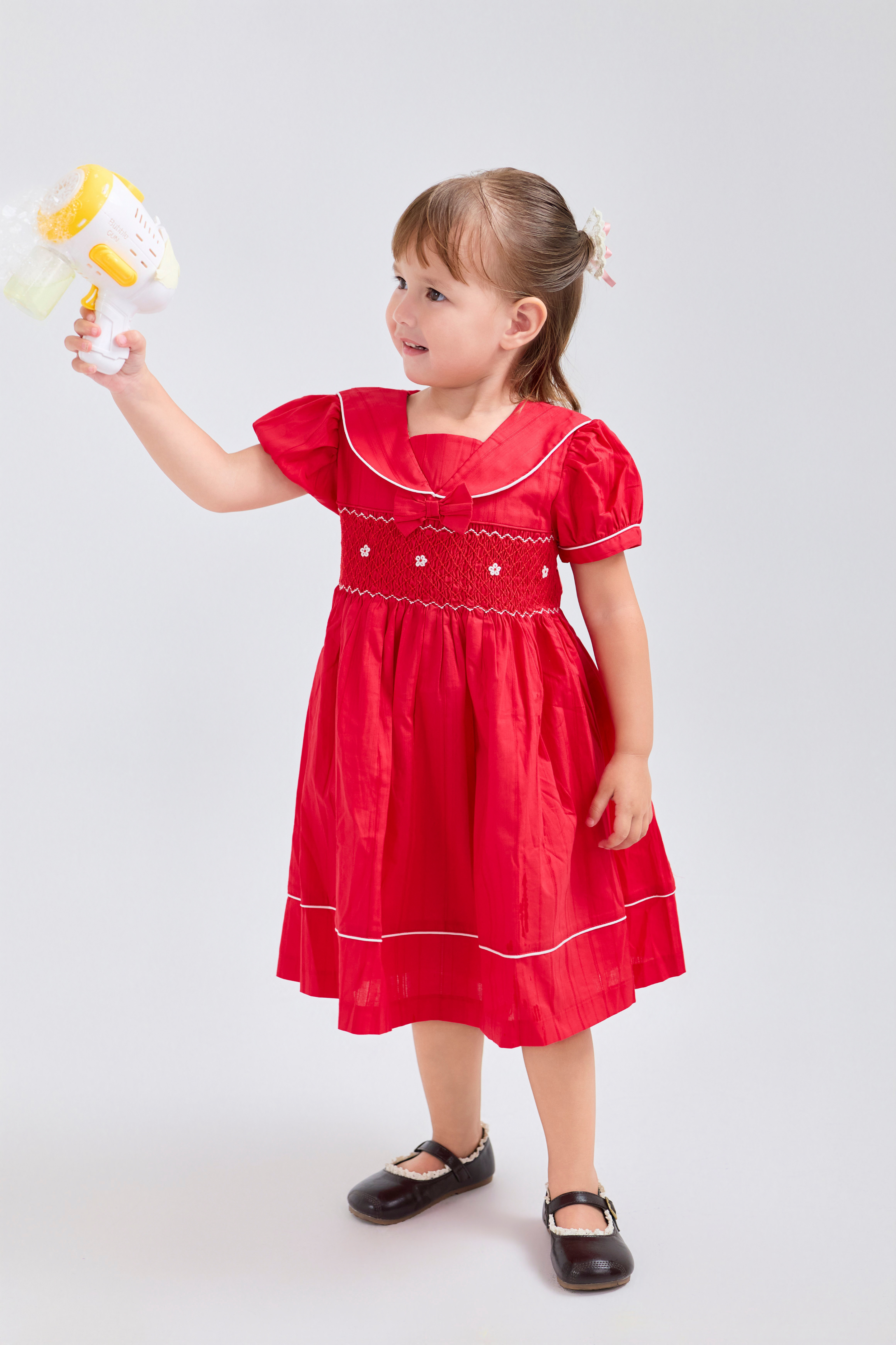 Baby Girl Sailor Hand Smocked Dress