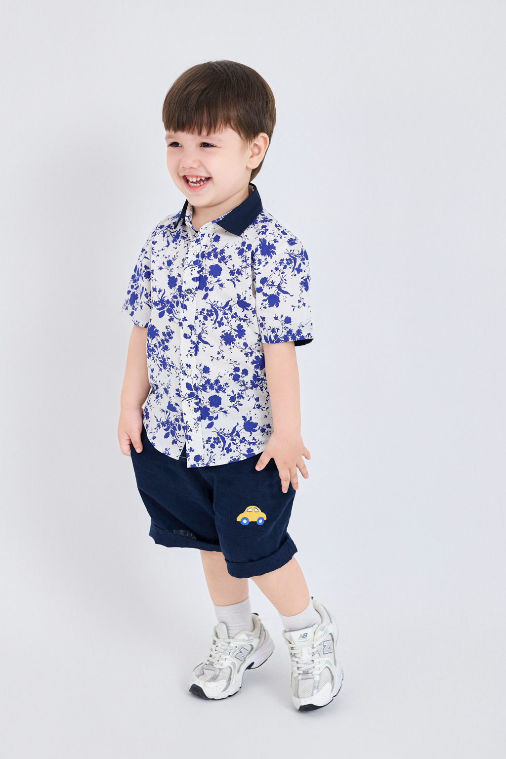 Shirt - Floral Print Shirt - 100% Organic Cotton