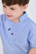 Shirt - Short Sleeve V-Neck 100% Linen Organic