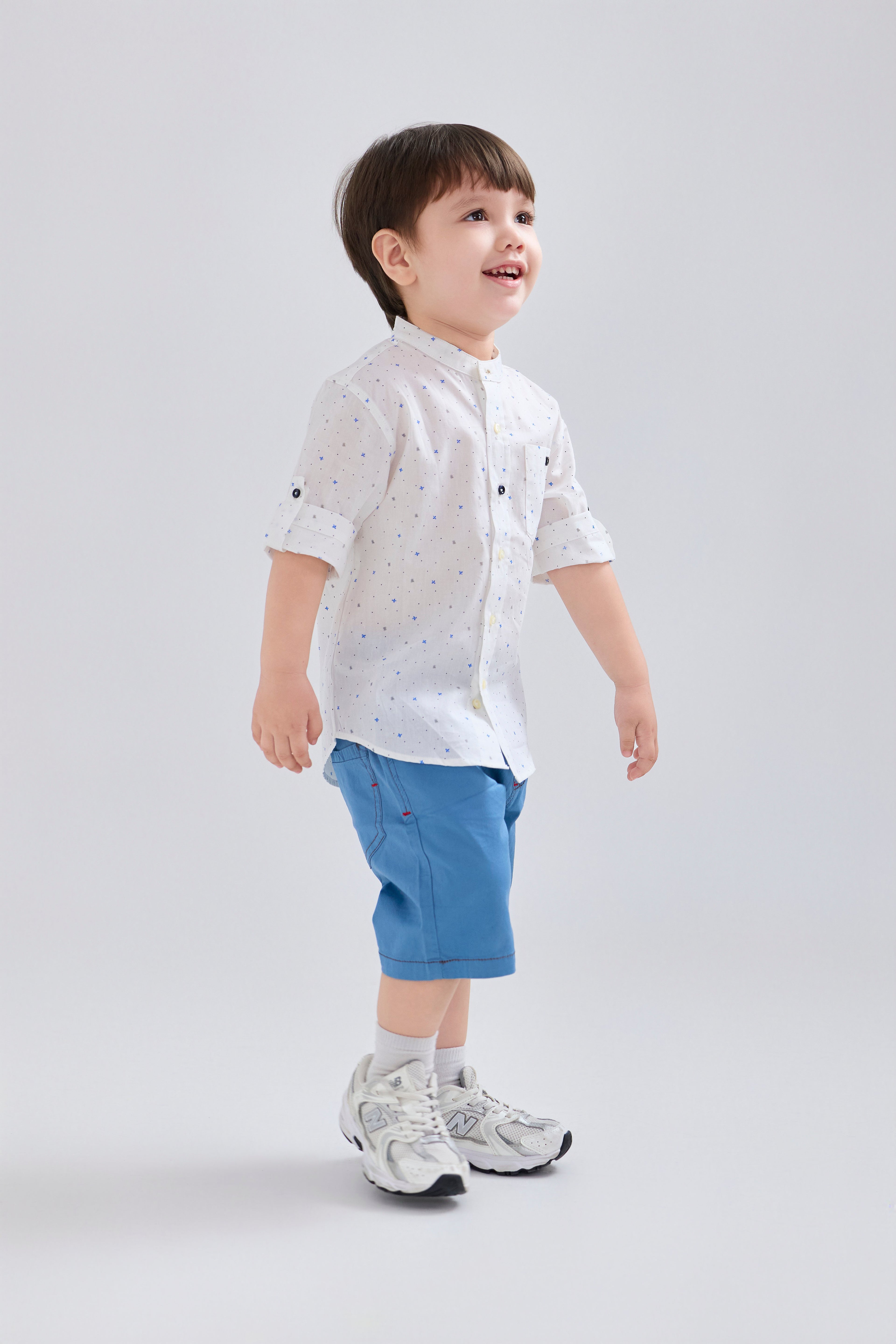 Shirt - Polka Dots Print Shirt - 100% Organic Cotton